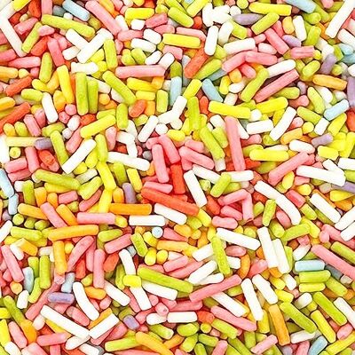 Twist Ingredients Strands Multicoloured Cake Topper Sprinkles 1kg Edible Matt Vermicelli Cupcake Decorations Ideal for Ice Cream, Cakes, Bakes, Doughnuts Twist Ingredients Strands Multicoloured Cake Topper Sprinkles 1kg Edible Matt Vermicelli Cupcake Decorations Ideal for Ice Cream, Cakes, Bakes, Doughnuts