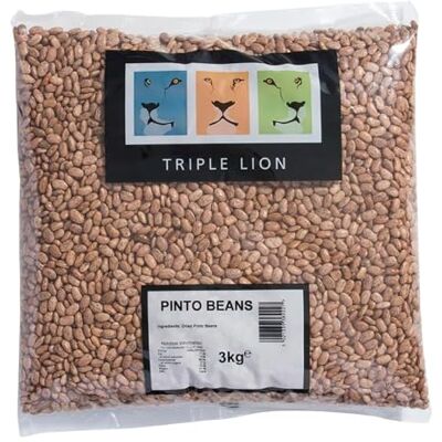 Triple Lion Dried Pinto Beans 3kg Triple Lion Dried Pinto Beans 3kg