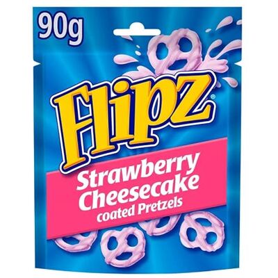 McVitie's Flipz Strawberry Cheesecake Pretzels 6 x 90g bags McVitie's Flipz Strawberry Cheesecake Pretzels 6 x 90g bags