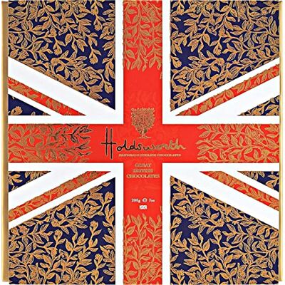 Holdsworth Handmade English chocolates Holdsworth Chocolates Occasions Collection Union Jack Collection Box of Handmade Truffles with Assorted Milk, White and Dark Chocolates Perfect for Gifting 200g Holdsworth Handmade English chocolates Holdsworth Chocolates Occasions Collection Union Jack Collection Box of Handmade Truffles with Assorted Milk, White and Dark Chocolates Perfect for Gifting 200g