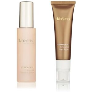 skinSense by Abi Cleeve SkinSense Ceramide24 Day and Night Serum Duo, CeramideNP Complex Day Serum, Ceramide24 Retinal Silk Night Serum, Skin Barrier Repair Moisturising Collection, Hydrating AHA Exfoliating Treatment skinSense by Abi Cleeve SkinSense Ceramide24 Day and Night Serum Duo, CeramideNP Complex Day Serum, Ceramide24 Retinal Silk Night Serum, Skin Barrier Repair Moisturising Collection, Hydrating AHA Exfoliating Treatment