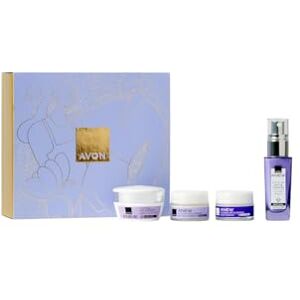 Avon Anew Platinum Lift & Tighten Four Piece Gift Set, for visibly Smoother & Tighter-looking Skin, Includes Day Cream, Night Cream, Dual Eye Cream & Face Serum, For an Instantly Lifted Look. Avon Anew Platinum Lift & Tighten Four Piece Gift Set, for visibly Smoother & Tighter-looking Skin, Includes Day Cream, Night Cream, Dual Eye Cream & Face Serum, For an Instantly Lifted Look.