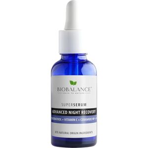 BIOBALANCE back to nature BioBalance Advanced Night Recovery Super Serum 30ml Revitalising Skincare Night Face Treatment Vitamin C Serum Even Skin Tone Ceramide BIOBALANCE back to nature BioBalance Advanced Night Recovery Super Serum 30ml Revitalising Skincare Night Face Treatment Vitamin C Serum Even Skin Tone Ceramide