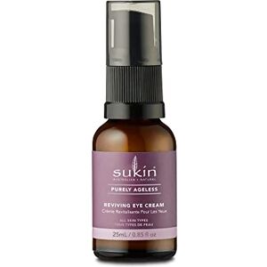 Sukin Purely Ageless Reviving Eye Cream 25ml with Green Coffee; cruelty free & vegan friendly antioxidant rich hydration to reduce the appearance of dark circles. Sukin Purely Ageless Reviving Eye Cream 25ml with Green Coffee; cruelty free & vegan friendly antioxidant rich hydration to reduce the appearance of dark circles.