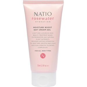 Natio Australia Rosewater Hydration Moisture Boost Day Cream-Gel, 75 ml Face Cream with Shea Butter Face Moisturiser for All Skin Types Natio Australia Rosewater Hydration Moisture Boost Day Cream-Gel, 75 ml Face Cream with Shea Butter Face Moisturiser for All Skin Types