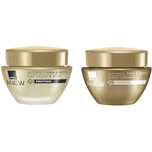 Avon Ultimate Day & Night Cream 50ml Duo, For Firmer Looking Skin, Ultimate Skincare Duo for Age 40+, Powered by Collagen, Cruelty Free Avon Ultimate Day & Night Cream 50ml Duo, For Firmer Looking Skin, Ultimate Skincare Duo for Age 40+, Powered by Collagen, Cruelty Free