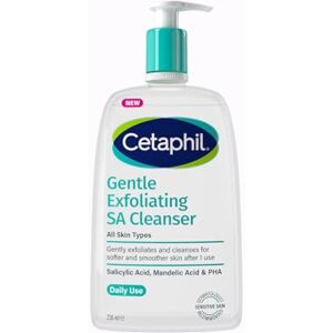 Cetaphil Gentle Exfoliating Salicylic Acid Cleanser, SA Face Wash & Body Wash for Dry, Rough & Bumpy Skin 236ml Cetaphil Gentle Exfoliating Salicylic Acid Cleanser, SA Face Wash & Body Wash for Dry, Rough & Bumpy Skin 236ml