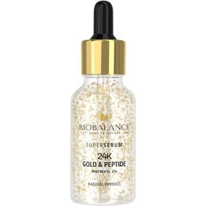BIOBALANCE back to nature BioBalance 24K Gold & Peptide Super Serum 30ml Fine Line Treatment Peptide Super Serum Radient Glow Forehead Wrinkle Crows Feet Reduction BIOBALANCE back to nature BioBalance 24K Gold & Peptide Super Serum 30ml Fine Line Treatment Peptide Super Serum Radient Glow Forehead Wrinkle Crows Feet Reduction