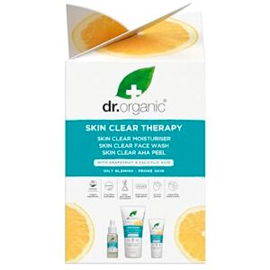 Dr. Organic Dr Organic Skin Clear Therapy Set Moisturiser, Face Wash & AHA Peel Oil & Blemish Control, Pore Reducing & Clearer Skin Vegan, Cruelty, Paraben & SLS Free 50ml, 125ml & 30ml Bundle Dr. Organic Dr Organic Skin Clear Therapy Set Moisturiser, Face Wash & AHA Peel Oil & Blemish Control, Pore Reducing & Clearer Skin Vegan, Cruelty, Paraben & SLS Free 50ml, 125ml & 30ml Bundle