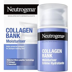 Neutrogena Collagen Bank Face Moisturiser with Bakuchiol, Daily Anti-Ageing Face & Neck Collagen Cream with Micro-peptides and antioxidant Bakuchiol, for all skin types, 50ml Neutrogena Collagen Bank Face Moisturiser with Bakuchiol, Daily Anti-Ageing Face & Neck Collagen Cream with Micro-peptides and antioxidant Bakuchiol, for all skin types, 50ml