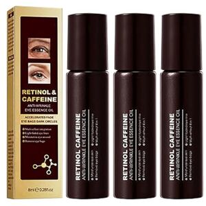 LONGTO Eyozen Caffeine Anti-Aging Eye Serum, Caffeine Eye Serum Under Eye Roller Serum, Coffee Under Eye Serum, Retinol & Caffeine Anti-Wrinkle Eye Serum Oil for Dark Circles and Puffiness (3PCS) LONGTO Eyozen Caffeine Anti-Aging Eye Serum, Caffeine Eye Serum Under Eye Roller Serum, Coffee Under Eye Serum, Retinol & Caffeine Anti-Wrinkle Eye Serum Oil for Dark Circles and Puffiness (3PCS)