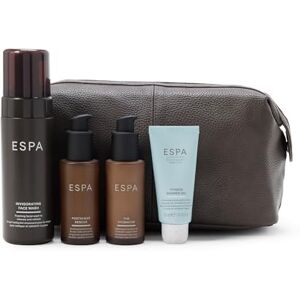 ESPA Men's Grooming Collection 4-Piece Skincare Gift Set for Him with Invigorating Face Wash, Postshave Rescue, Moisturiser & Fitness Shower Gel Revitalising Self Care Kit ESPA Men's Grooming Collection 4-Piece Skincare Gift Set for Him with Invigorating Face Wash, Postshave Rescue, Moisturiser & Fitness Shower Gel Revitalising Self Care Kit