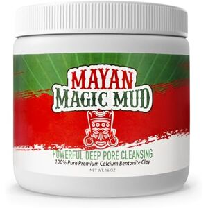 Mayan Magic Mud Powerful Deep Pore Cleansing Facial and Body Mask 100 Percent Pure Premium Calcium Bentonite Clay Treats Acne Breakouts, Blackheads, and Oily Skin 454 g Mayan Magic Mud Powerful Deep Pore Cleansing Facial and Body Mask 100 Percent Pure Premium Calcium Bentonite Clay Treats Acne Breakouts, Blackheads, and Oily Skin 454 g