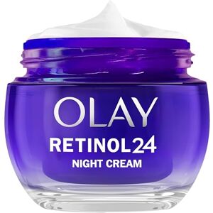 Olay Retinol 24 Night Cream Face Moisturiser Anti-Aging Skincare with Antioxidant Vitamin E, Overnight Face Cream that Smooths, Renews, and Hydrates, 50ml Olay Retinol 24 Night Cream Face Moisturiser Anti-Aging Skincare with Antioxidant Vitamin E, Overnight Face Cream that Smooths, Renews, and Hydrates, 50ml