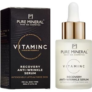 M PURE MINERAL DEAD SEA COSMETICS Pure Mineral Vitamin C Recovery Anti-Wrinkle Serum for Mature Skin Lifting Effect, Dead Sea Minerals, Visible Wrinkle Reduction Silicone-Free, Sulfate-Free, Paraben-Free 30ml M PURE MINERAL DEAD SEA COSMETICS Pure Mineral Vitamin C Recovery Anti-Wrinkle Serum for Mature Skin Lifting Effect, Dead Sea Minerals, Visible Wrinkle Reduction Silicone-Free, Sulfate-Free, Paraben-Free 30ml