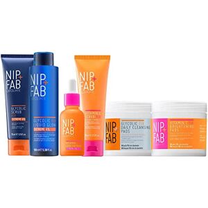 Nip+Fab Nip + Fab Get Glowing Regime Bundle lluminate the Face Skin Complexion Luminosity-Boosting Glycolic Fix Pads, Scrub, Liquid Glow Vitamin C Concentrate, Scrub, Pads Nip+Fab Nip + Fab Get Glowing Regime Bundle lluminate the Face Skin Complexion Luminosity-Boosting Glycolic Fix Pads, Scrub, Liquid Glow Vitamin C Concentrate, Scrub, Pads