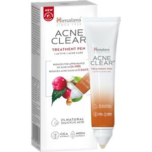 Himalaya Clear+ Treatment Pen – 2% Natural Salicylic Acid & CICA – Spot Corrector for Pimples – Reduces Acne Signs Fights 5 Signs of acne, 15ml Himalaya Clear+ Treatment Pen – 2% Natural Salicylic Acid & CICA – Spot Corrector for Pimples – Reduces Acne Signs Fights 5 Signs of acne, 15ml