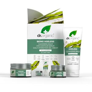 Dr. Organic Dr Organic Ageless Skincare Set with Organic Seaweed Cleansing Balm, Face Cream & Eye Serum, Moisturising, Fine Lines, Wrinkles, Gift Set, Vegan, Cruelty-Free, Paraben & SLS-Free, Certified Organic Dr. Organic Dr Organic Ageless Skincare Set with Organic Seaweed Cleansing Balm, Face Cream & Eye Serum, Moisturising, Fine Lines, Wrinkles, Gift Set, Vegan, Cruelty-Free, Paraben & SLS-Free, Certified Organic