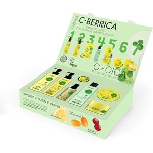 Natura Siberica C+CICA C-BERRICA. 7-Step Full Korean K-Beauty inspired GLASS SKIN routine infused with Centella Asiatica and Vitamin C seven full-sized face care products for all skin types including sensitive Natura Siberica C+CICA C-BERRICA. 7-Step Full Korean K-Beauty inspired GLASS SKIN routine infused with Centella Asiatica and Vitamin C seven full-sized face care products for all skin types including sensitive