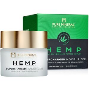 M PURE MINERAL DEAD SEA COSMETICS Pure Mineral Supercharged Hemp Moisturizer Dead Sea Minerals, Hemp Oil, Intense Hydration, Anti-Aging Silicone-Free, Sulfate-Free, Paraben-Free 50ml M PURE MINERAL DEAD SEA COSMETICS Pure Mineral Supercharged Hemp Moisturizer Dead Sea Minerals, Hemp Oil, Intense Hydration, Anti-Aging Silicone-Free, Sulfate-Free, Paraben-Free 50ml
