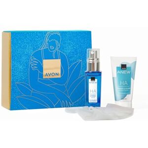 Avon Anew Spa at Home Hydrating Hyaluronic Gift Set, Contains Hydrate & Plump Serum 30ml & Water Cream 50ml, Quench Thirsty Skin and Lock in Hydration, Cruelty Free Avon Anew Spa at Home Hydrating Hyaluronic Gift Set, Contains Hydrate & Plump Serum 30ml & Water Cream 50ml, Quench Thirsty Skin and Lock in Hydration, Cruelty Free