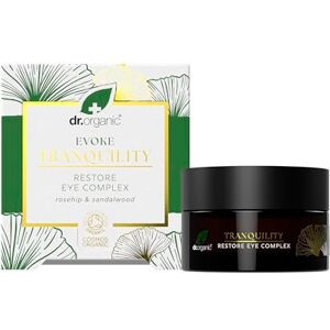 Dr. Organic Dr Organic Evoke Tranquility Restore Eye Complex Cream, Firm & Smooth Fine Lines and Wrinkles, with Rosehip & Sandalwood, Certified Organic, 10ml Dr. Organic Dr Organic Evoke Tranquility Restore Eye Complex Cream, Firm & Smooth Fine Lines and Wrinkles, with Rosehip & Sandalwood, Certified Organic, 10ml