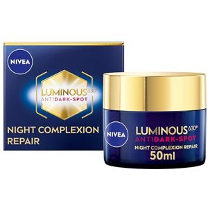 NIVEA Luminous 630 Anti Dark-Spot Night Cream (50ml), Dark-Spot Correcting Night Face Cream, Revitalises Skin Complexion with Hyaluronic Acid NIVEA Luminous 630 Anti Dark-Spot Night Cream (50ml), Dark-Spot Correcting Night Face Cream, Revitalises Skin Complexion with Hyaluronic Acid