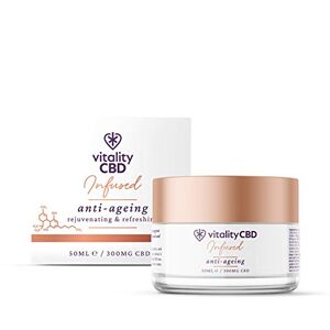 Vitality CBD Infused Anti-ageing Cream, 300mg cannabidiol, 50ml