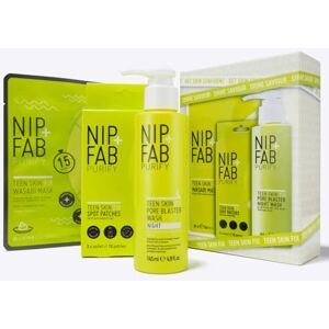 Nip+Fab Nip + Fab Teen Skin Shine Saviour Kit – 3-Step Anti-Blemish Skincare Set for Oily & Teen Skin – Includes Pore Blaster Wash, Wasabi Sheet Mask & Spot Patches – With Salicylic Acid & Niacinamide Nip+Fab Nip + Fab Teen Skin Shine Saviour Kit – 3-Step Anti-Blemish Skincare Set for Oily & Teen Skin – Includes Pore Blaster Wash, Wasabi Sheet Mask & Spot Patches – With Salicylic Acid & Niacinamide