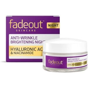Fade Out Advanced+ Age Protection Even Skin Tone Night Cream Natural Brightening Cream With Hyaluronic Acid, Rosehip Seed Oil and Sacha Inch Oil 50ml Fade Out Advanced+ Age Protection Even Skin Tone Night Cream Natural Brightening Cream With Hyaluronic Acid, Rosehip Seed Oil and Sacha Inch Oil 50ml