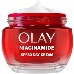 Olay Niacinamide Day Face Cream SPF30. Anti-Wrinkle + Age Defying Skincare Moisturiser with Sun Protection, Vitamin E and Anti-Ageing Niacinamide. Renews and Hydrates. Non-Greasy. 50ml Olay Niacinamide Day Face Cream SPF30. Anti-Wrinkle + Age Defying Skincare Moisturiser with Sun Protection, Vitamin E and Anti-Ageing Niacinamide. Renews and Hydrates. Non-Greasy. 50ml
