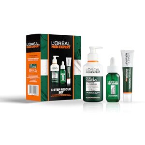 L’Oréal Paris men expert L'Oréal Paris Men Expert 3-Step Rescue Set, Deep Cleansing and Hydrating Skincare Routine for Oily and Blemish Prone Skin, the Perfect Gift Set for Men L’Oréal Paris men expert L'Oréal Paris Men Expert 3-Step Rescue Set, Deep Cleansing and Hydrating Skincare Routine for Oily and Blemish Prone Skin, the Perfect Gift Set for Men