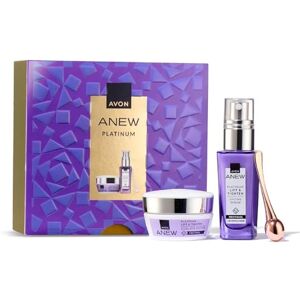 Avon Anew Platinum Mini Gift Set, with Night Replenishing Cream, Day Lifting Dual Eye System & Lift and Tighten Lifting Serum, Protinol, Dual-Collagen Firming, Age-Defying Skincare Avon Anew Platinum Mini Gift Set, with Night Replenishing Cream, Day Lifting Dual Eye System & Lift and Tighten Lifting Serum, Protinol, Dual-Collagen Firming, Age-Defying Skincare