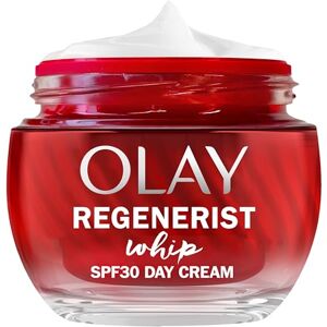 Olay Regenerist Whip Day Face Cream SPF30, Lightweight Anti-Wrinkle + Firming Skincare Moisturiser with Sun Protection, Anti-Ageing Niacinamide and Peptides, Renews, Firms and Hydrates 50ml Olay Regenerist Whip Day Face Cream SPF30, Lightweight Anti-Wrinkle + Firming Skincare Moisturiser with Sun Protection, Anti-Ageing Niacinamide and Peptides, Renews, Firms and Hydrates 50ml