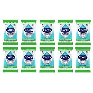 CAREX Antibacterial Original Biodegradeable Wipes, Cleans, Cares and Protects, Bulk Buy, Pack of 10 x 15 Wipes CAREX Antibacterial Original Biodegradeable Wipes, Cleans, Cares and Protects, Bulk Buy, Pack of 10 x 15 Wipes