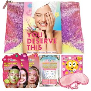 7th Heaven You Deserve This Face Masks Set (4 Face Masks, Under Eye Gel Patches and Beauty Accessories) Pamper Gifts for Women Genuine Skincare Gift Set 7th Heaven You Deserve This Face Masks Set (4 Face Masks, Under Eye Gel Patches and Beauty Accessories) Pamper Gifts for Women Genuine Skincare Gift Set