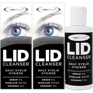 The Eye Doctor Lid Cleanser Twin Pack – Eyelid Cleanser to remove debris and make up from eyelids – Suitable for sensitive eyes – Contains Argan Oil Coconut Oil and Micellar Water 2x 100ml The Eye Doctor Lid Cleanser Twin Pack – Eyelid Cleanser to remove debris and make up from eyelids – Suitable for sensitive eyes – Contains Argan Oil Coconut Oil and Micellar Water 2x 100ml