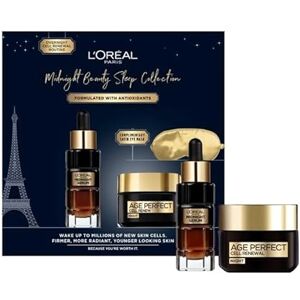 L'Oreal Paris L’Oréal Paris Gift Set, Includes Night Serum and Cream, Cell Renew Overnight Radiance Routine Giftset For Radiance and Skin Cell Renewal, Midnight Beauty Sleep Collection L'Oreal Paris L’Oréal Paris Gift Set, Includes Night Serum and Cream, Cell Renew Overnight Radiance Routine Giftset For Radiance and Skin Cell Renewal, Midnight Beauty Sleep Collection