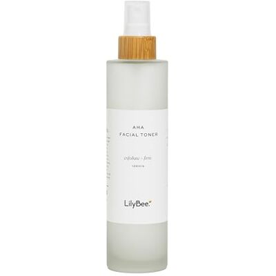 LilyBee AHA Facial Toner, 120ml Liquid blend of five botanical extracts Rehydrate your tired looking skin LilyBee AHA Facial Toner, 120ml Liquid blend of five botanical extracts Rehydrate your tired looking skin