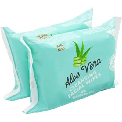 UHR URBAN HOME RANGE Cleansing Facial Wipes, Hydrating & Moisturizing Formula, Soft And Refreshes Skin, Quick & Easy Skincare Solution, Compact & Portable (2x25s, ALOE VERA, Pack of 1) UHR URBAN HOME RANGE Cleansing Facial Wipes, Hydrating & Moisturizing Formula, Soft And Refreshes Skin, Quick & Easy Skincare Solution, Compact & Portable (2x25s, ALOE VERA, Pack of 1)