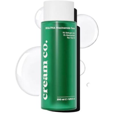 cream co. 200ml BHA/PHA Niacinamide for Face, Renewing Skin, for Cleanser, Salicylic Acid for Repair, Cruelty-Free, for Oily Skin, Minimizes Pores Facial, Vegan cream co. 200ml BHA/PHA Niacinamide for Face, Renewing Skin, for Cleanser, Salicylic Acid for Repair, Cruelty-Free, for Oily Skin, Minimizes Pores Facial, Vegan
