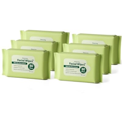 ZOPPER Cleansing Facial Wipes, 6-Pack, 50 Wipes Each Paraben-Free with Aloe Vera Extract, Lightly Fragranced, Makeup & Grease Remover, Suitable for All Skin Types ZOPPER Cleansing Facial Wipes, 6-Pack, 50 Wipes Each Paraben-Free with Aloe Vera Extract, Lightly Fragranced, Makeup & Grease Remover, Suitable for All Skin Types