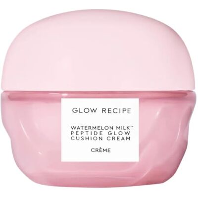 Glow Recipe Watermelon Milk Peptide Glow Cushion Cream Korean Face Moisturizer with 10+ Peptides + Ceramides, Hydrating Facial Moisturizer for Dry Skin, Firming Face Cream, Refillable, 50ml Glow Recipe Watermelon Milk Peptide Glow Cushion Cream Korean Face Moisturizer with 10+ Peptides + Ceramides, Hydrating Facial Moisturizer for Dry Skin, Firming Face Cream, Refillable, 50ml