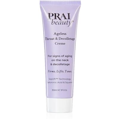 Prai Ageless Throat & Decolletage Creme 30ml Anti-Ageing, Collagen Boosting Skincare Cream Tightens & Firms Skin, Reduces Wrinkles Luxury Neck Moisturiser With Hyaluronic Acid 7 Day Results Prai Ageless Throat & Decolletage Creme 30ml Anti-Ageing, Collagen Boosting Skincare Cream Tightens & Firms Skin, Reduces Wrinkles Luxury Neck Moisturiser With Hyaluronic Acid 7 Day Results