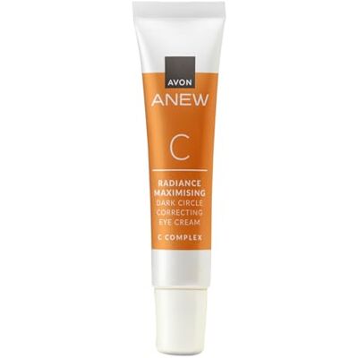 Avon Anew Radiance Maximising Dark Circle Correcting Eye Cream 15ml, Reawaken Tired-looking Eyes, Contains Vitamin C, Co-created by Dermatologists and Scientists, Cruelty Free Avon Anew Radiance Maximising Dark Circle Correcting Eye Cream 15ml, Reawaken Tired-looking Eyes, Contains Vitamin C, Co-created by Dermatologists and Scientists, Cruelty Free