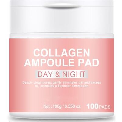 Soelegant 100pcs Collagen Facial Cleansing Pads Collagen Facial Toner Pads, Makeup Remover Pads, Face Cleansing Wipes, Exfoliation Pad, Gently Cleanses Facial Skin, Refreshing And Non-Greasy, Suitable For Tra Soelegant 100pcs Collagen Facial Cleansing Pads Collagen Facial Toner Pads, Makeup Remover Pads, Face Cleansing Wipes, Exfoliation Pad, Gently Cleanses Facial Skin, Refreshing And Non-Greasy, Suitable For Tra