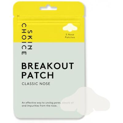 SKIN CHOICE Pore Nose Strips, Hydrocolloid Nose Patches, Blackheads, 5 PCs Breakout Patch Classic Nose. Gentle Alternative to Blackhead Remover Strips, Absorbs T-Zone Pore Gunk, Vegan Korean Skincare SKIN CHOICE Pore Nose Strips, Hydrocolloid Nose Patches, Blackheads, 5 PCs Breakout Patch Classic Nose. Gentle Alternative to Blackhead Remover Strips, Absorbs T-Zone Pore Gunk, Vegan Korean Skincare
