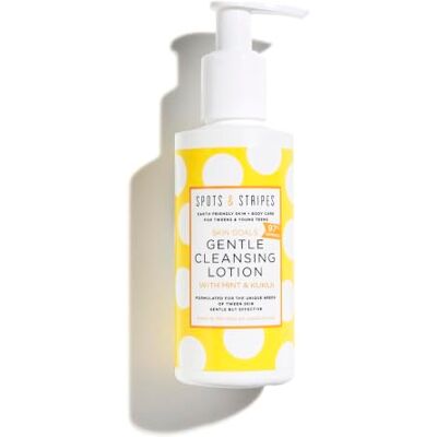 Spots & Stripes Skin Goals Gentle Cleansing Lotion for Girls, the Perfect Starter Face Wash for Teen and Young Skin, Super-Gentle, Combats Blemishes (150ml) Spots & Stripes Skin Goals Gentle Cleansing Lotion for Girls, the Perfect Starter Face Wash for Teen and Young Skin, Super-Gentle, Combats Blemishes (150ml)