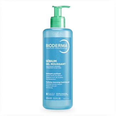 Bioderma Sebium Foaming Gel Facial Cleanser for Acne prone Oily Skin 400ml Bioderma Sebium Foaming Gel Facial Cleanser for Acne prone Oily Skin 400ml