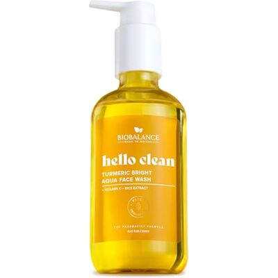 BIOBALANCE back to nature BioBalance Hello Clean Turmeric Bright Aqua Face Wash 250ml Face Cleansing Gel Brightening & Illuminating Calming Antioxidant Tumeric Soft Radiant Skin BIOBALANCE back to nature BioBalance Hello Clean Turmeric Bright Aqua Face Wash 250ml Face Cleansing Gel Brightening & Illuminating Calming Antioxidant Tumeric Soft Radiant Skin